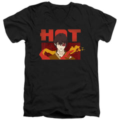 Avatar The Last Airbender Hot Zuko Men's 30/1 Cotton Slim V-Neck T-Shirt