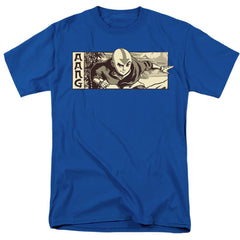 Avatar The Last Airbender Illustrated Aang Men's 18/1 Cotton Short-Sleeve T-Shirt