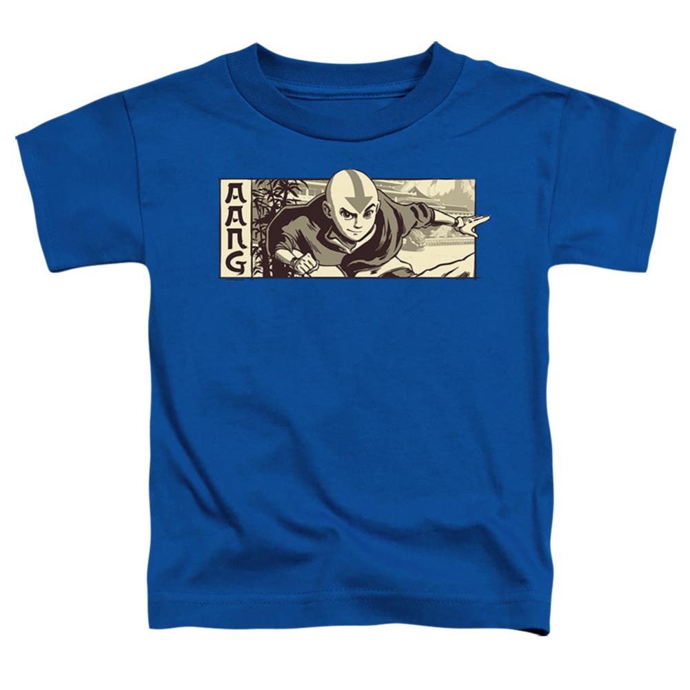 Avatar The Last Airbender Illustrated Aang Toddler 18/1 Cotton Short-Sleeve T-Shirt