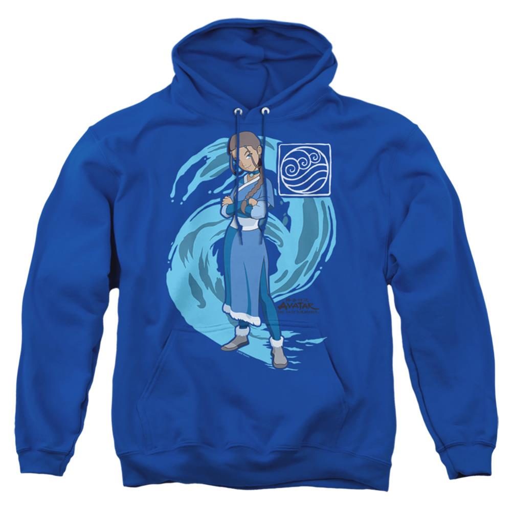 Avatar The Last Airbender Katara Water Wave Men's Pull-Over 75 25 Poly Hoodie