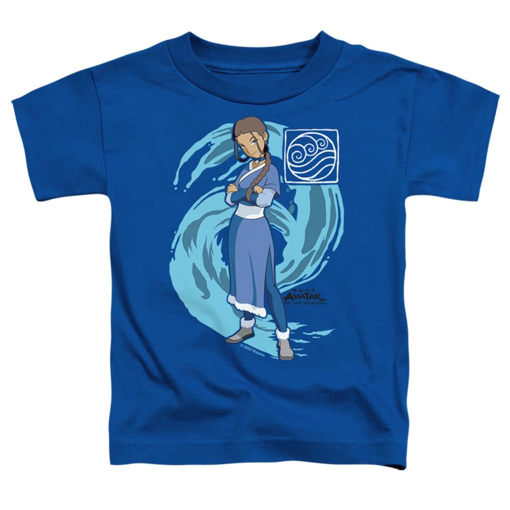 Avatar The Last Airbender Katara Water Wave Toddler 18/1 Cotton Short-Sleeve T-Shirt