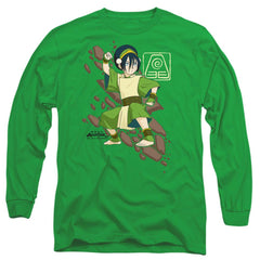 Avatar The Last Airbender Toph Rock Slide Men's 18/1 Cotton Long-Sleeve T-Shirt