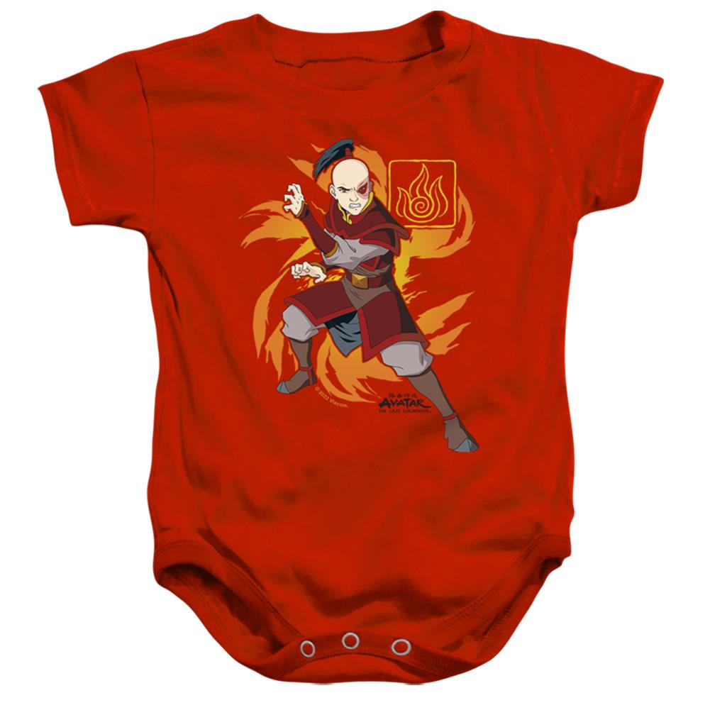 Avatar The Last Airbender Zuko Flame Burst Infant's Cotton SS Snapsuit