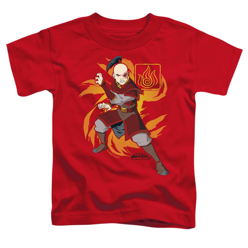 Avatar The Last Airbender Zuko Flame Burst Toddler 18/1 Cotton Short-Sleeve T-Shirt