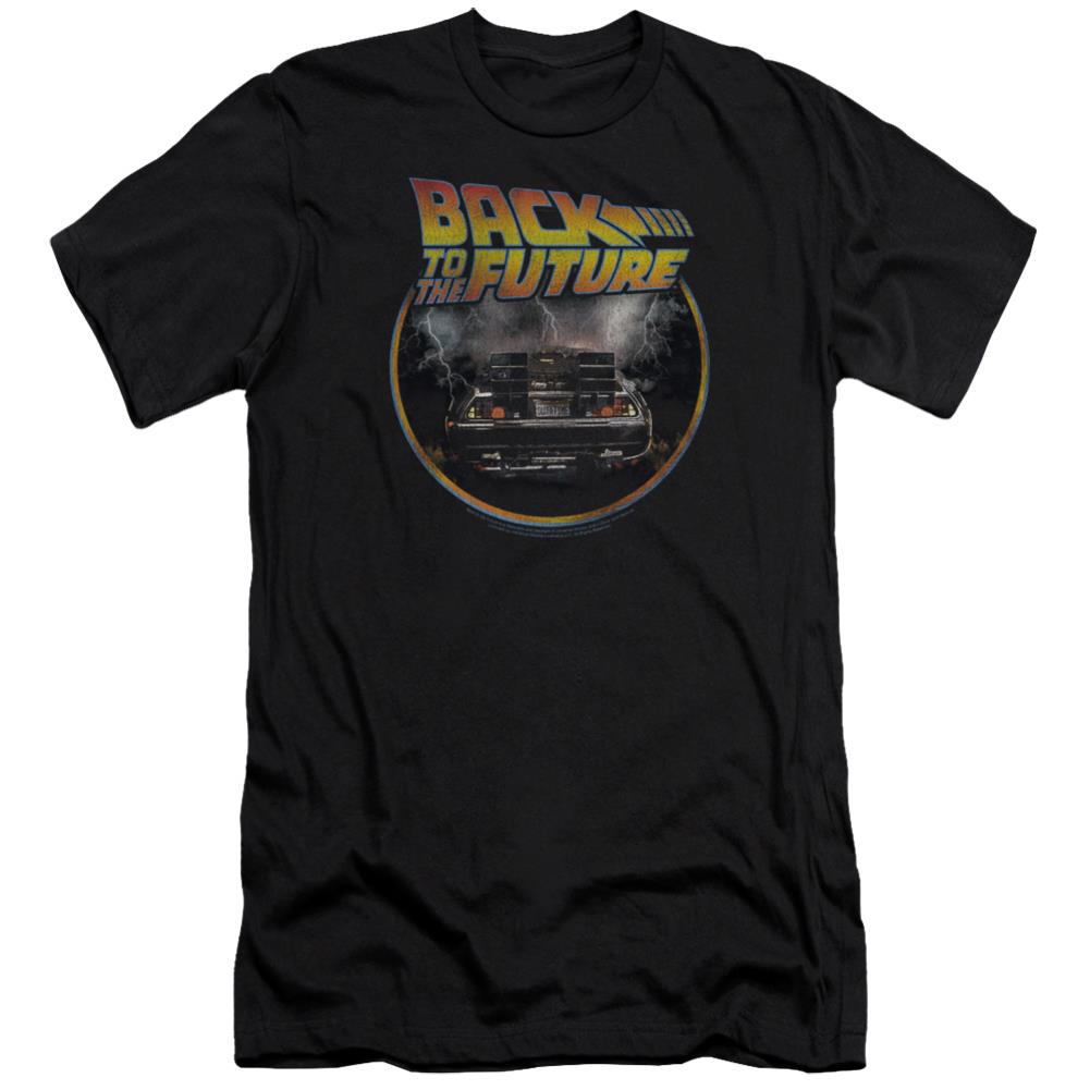 Back To The Future Back Men's Ultra-Soft 30/1 Cotton Slim Short-Sleeve T-Shirt