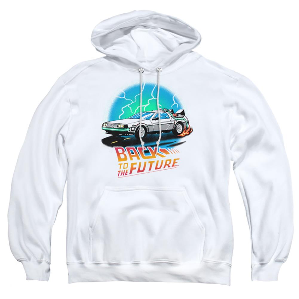 Back To The Future BTTF Airbrush Men's Pull-Over 75 25 Poly Hoodie