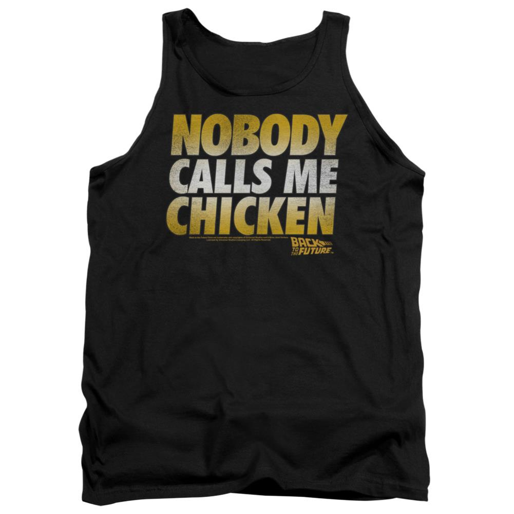 Back To The Future Chicken Men's 18/1 Cotton Tank Top