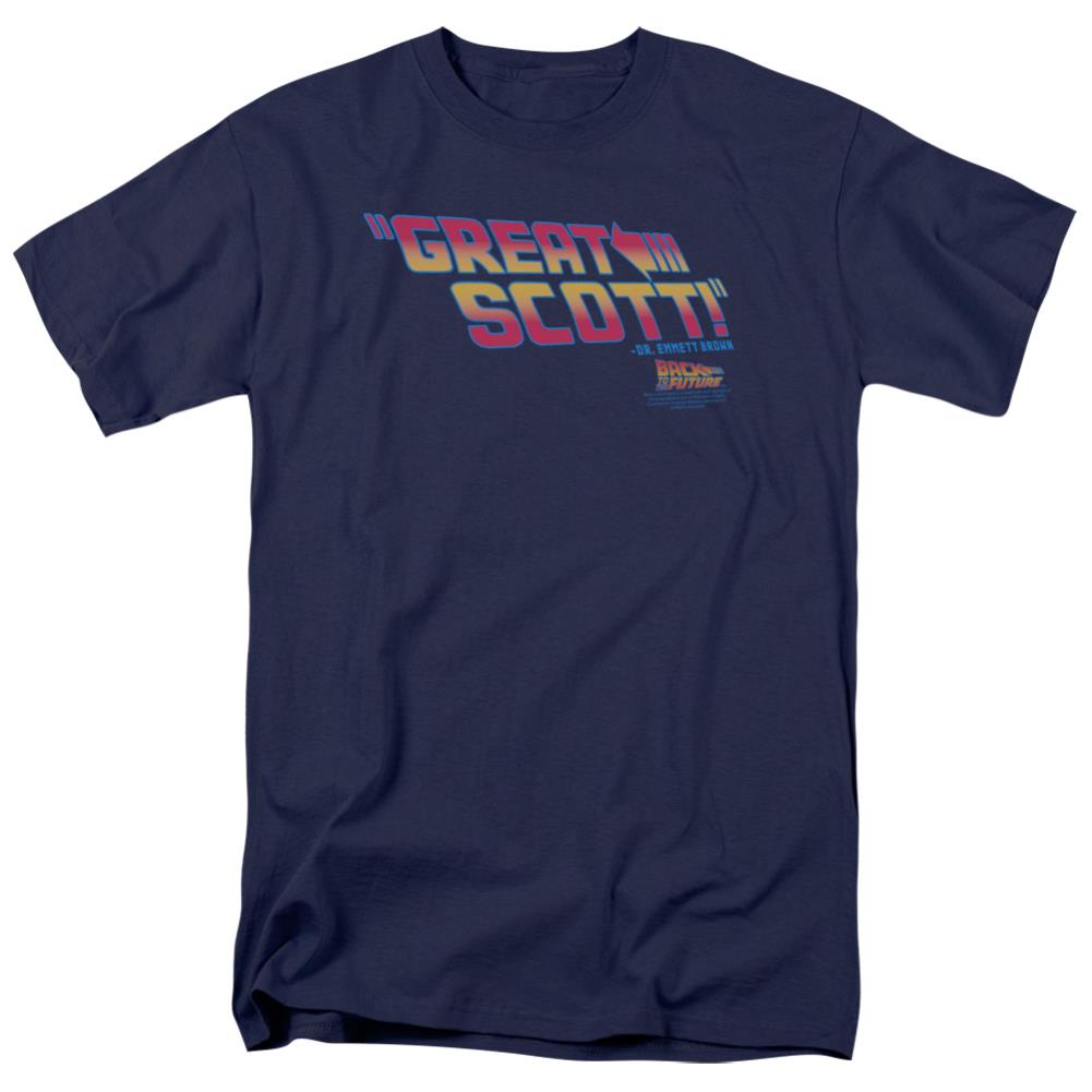 Back To The Future Great Scott Men's 18/1 Cotton Short-Sleeve T-Shirt
