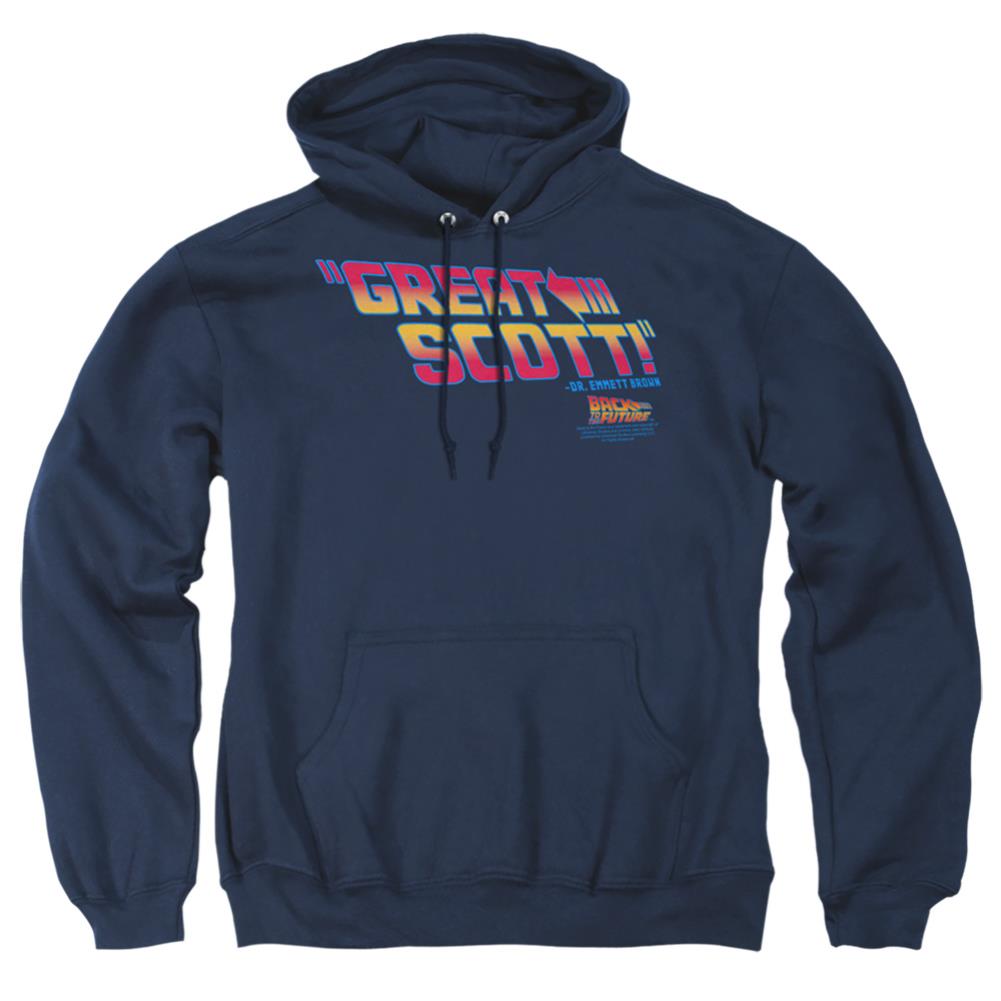 Back To The Future Great Scott Men's Pull-Over 75 25 Poly Hoodie
