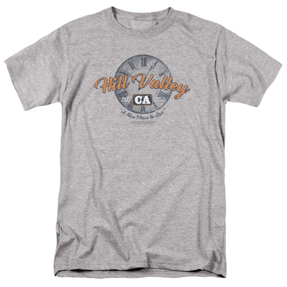 Back To The Future Hill Valley Men's 18/1 Cotton Short-Sleeve T-Shirt