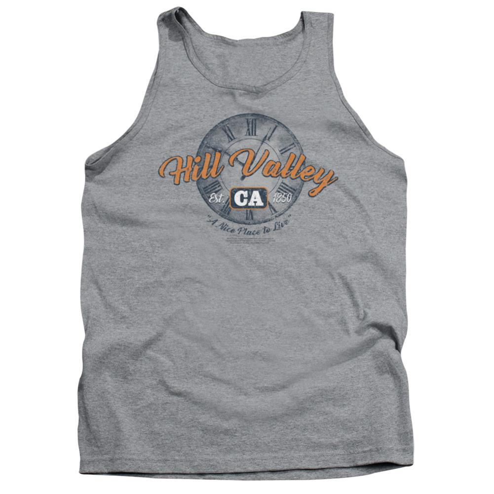 Back To The Future Hill Valley Men's 18/1 Cotton Tank Top