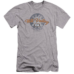 Back To The Future Hill Valley Men's Ultra-Soft 30/1 Cotton Slim Short-Sleeve T-Shirt