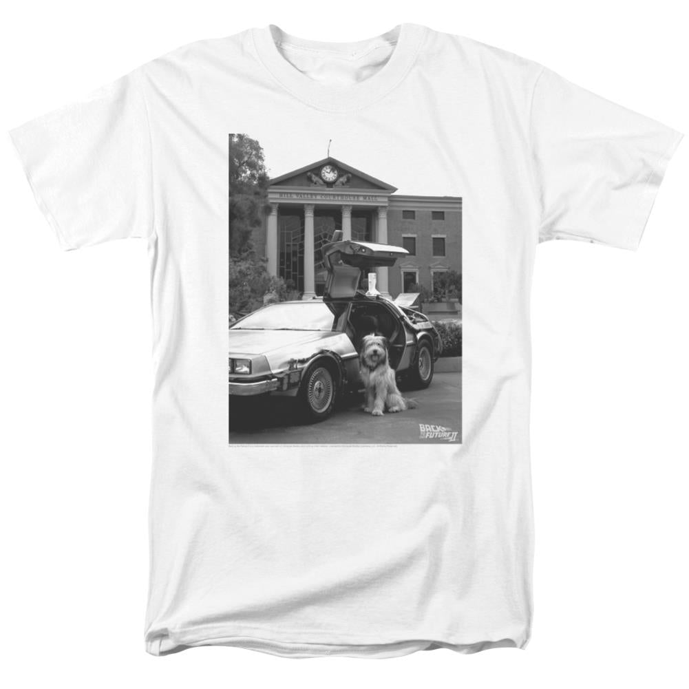 Back To The Future II Einstein Men's 18/1 Cotton Short-Sleeve T-Shirt