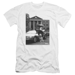 Back To The Future II Einstein Men's Ultra-Soft 30/1 Cotton Slim Short-Sleeve T-Shirt