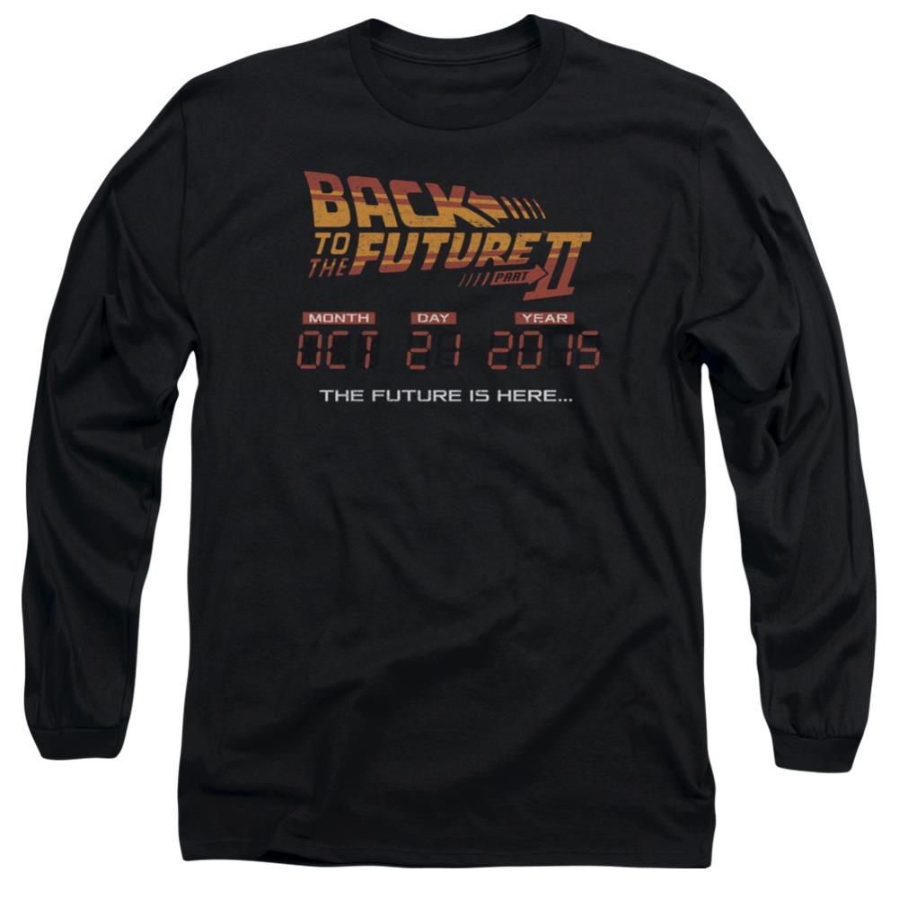 Back To The Future II Future Is Here Men's 18/1 Cotton Long-Sleeve T-Shirt