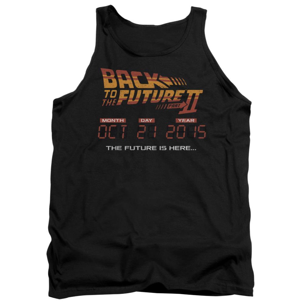 Back To The Future II Future Is Here Men's 18/1 Cotton Tank Top