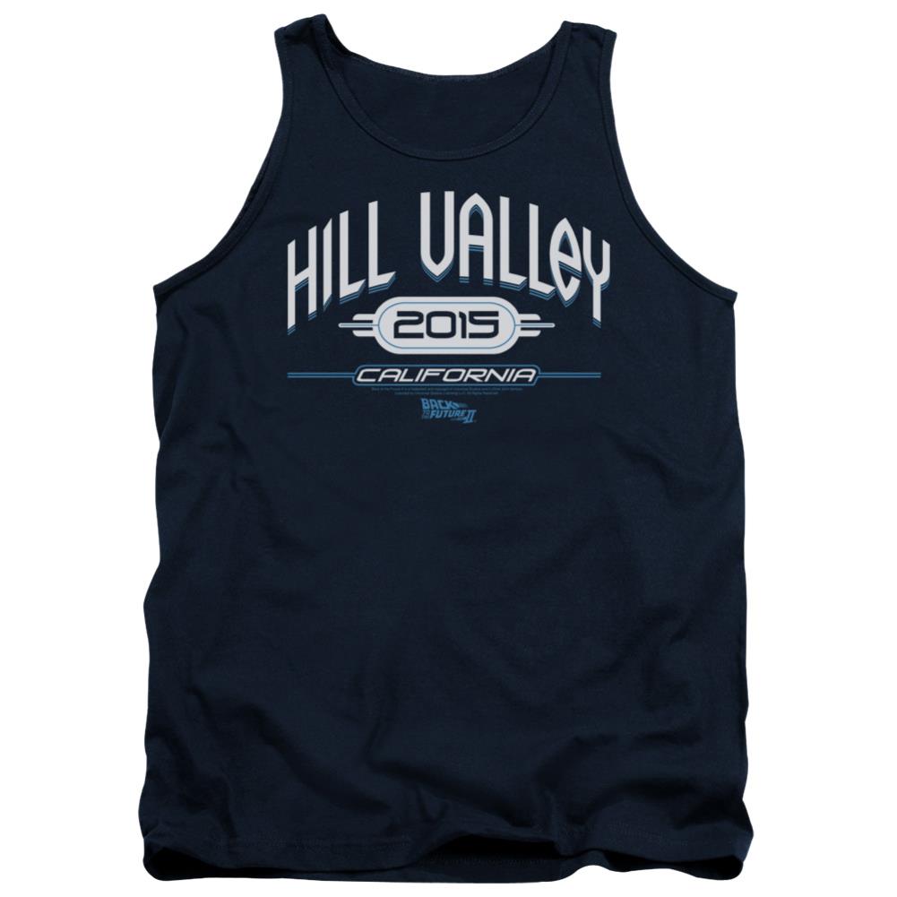 Back To The Future II Hill Valley 2015 Men's 18/1 Cotton Tank Top