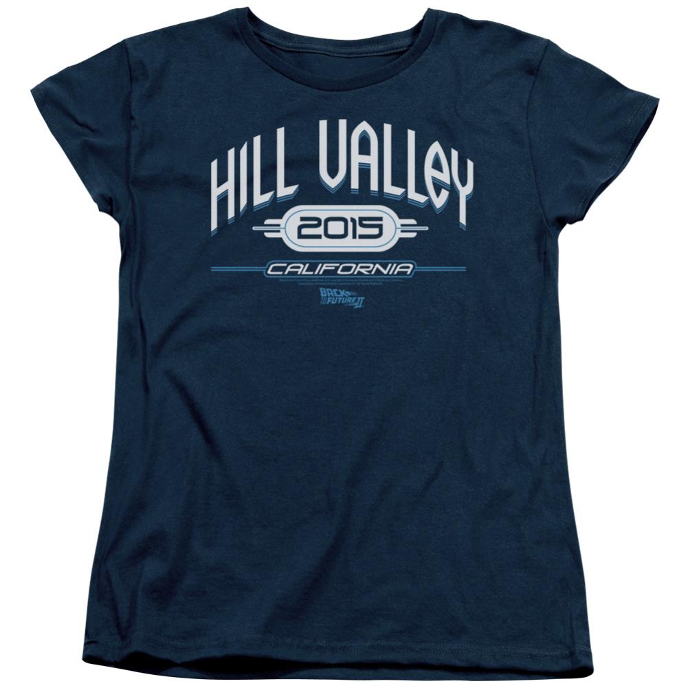 Back To The Future II Hill Valley 2015 Women's 18/1 Cotton Short-Sleeve T-Shirt