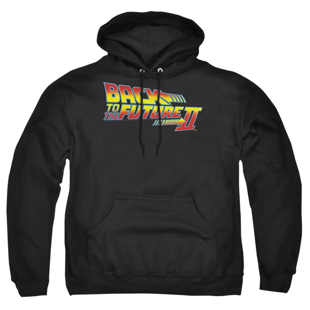 Back To The Future II Logo Men's Pull-Over 75 25 Poly Hoodie