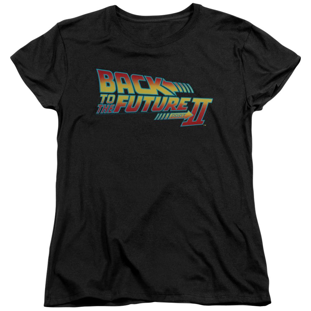Back To The Future II Logo Women's 18/1 Cotton Short-Sleeve T-Shirt