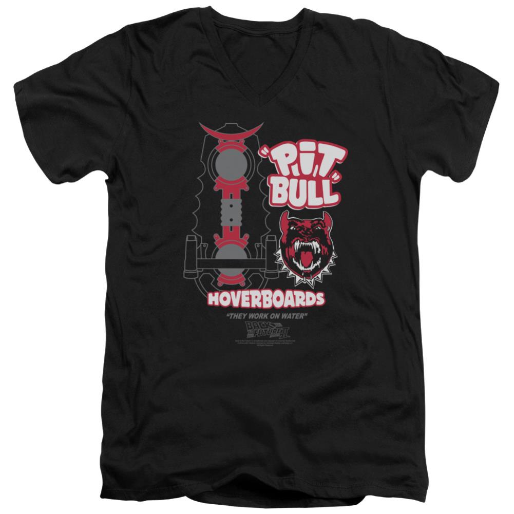Back To The Future II Pit Bull Men's 30/1 Cotton Slim V-Neck T-Shirt