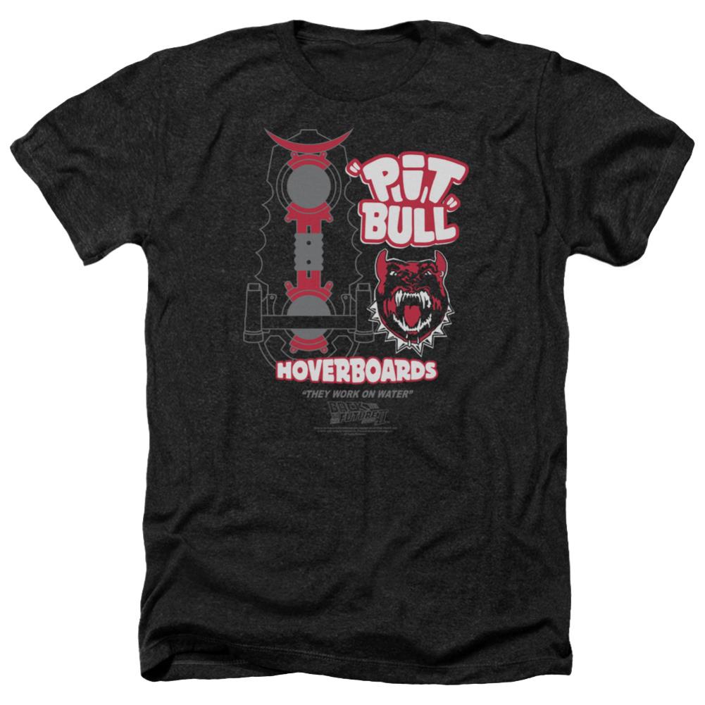 Back To The Future II Pit Bull Men's 30/1 Heather 60 40 Poly Short-Sleeve T-Shirt
