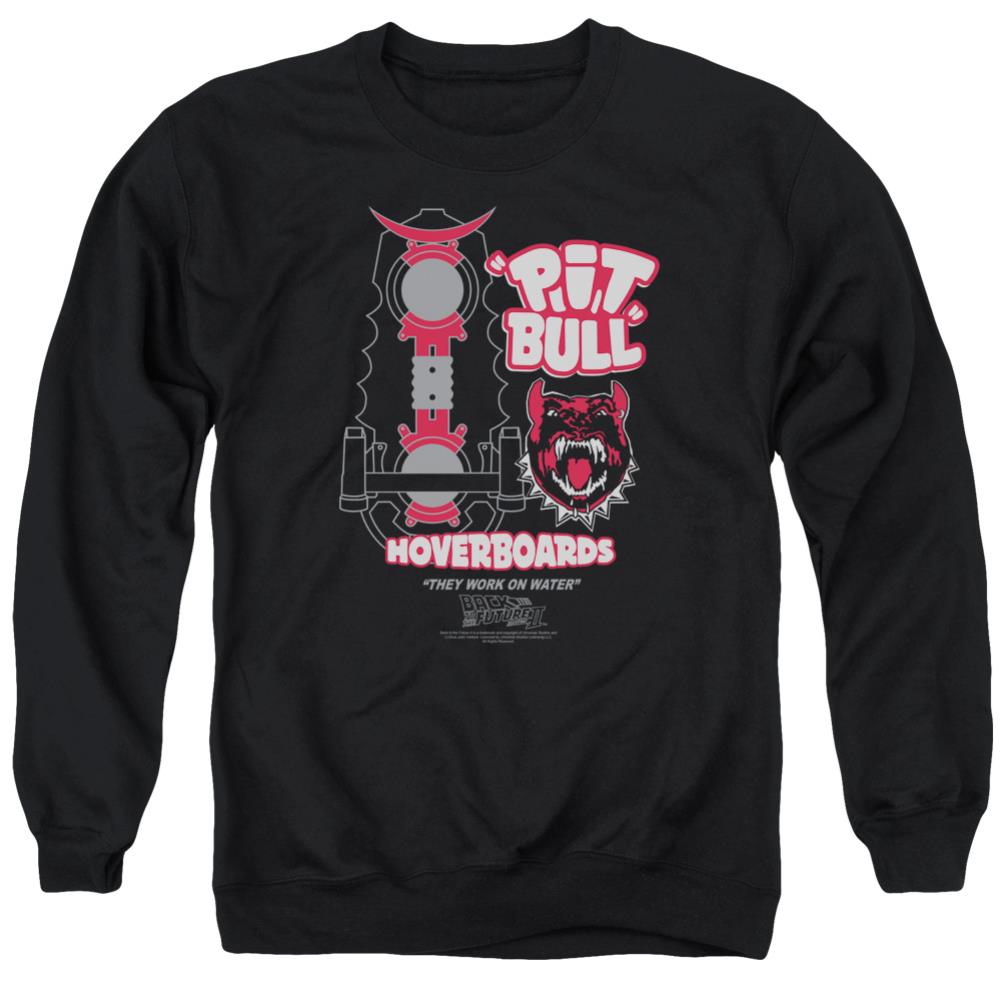 Back To The Future II Pit Bull Men's Crewneck 50 50 Poly Long-Sleeve T-Shirt