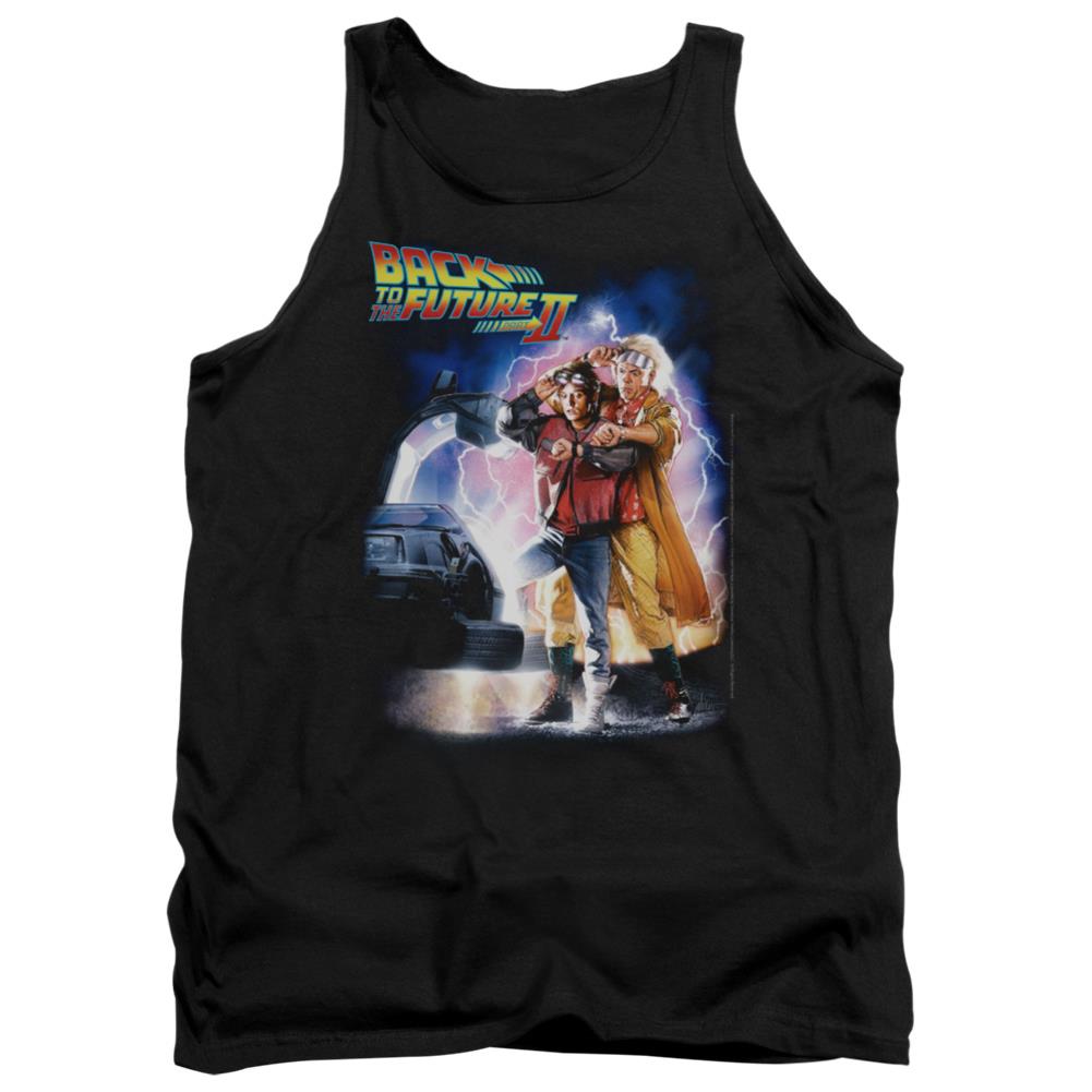 Back To The Future II Poster Men's 18/1 Cotton Tank Top