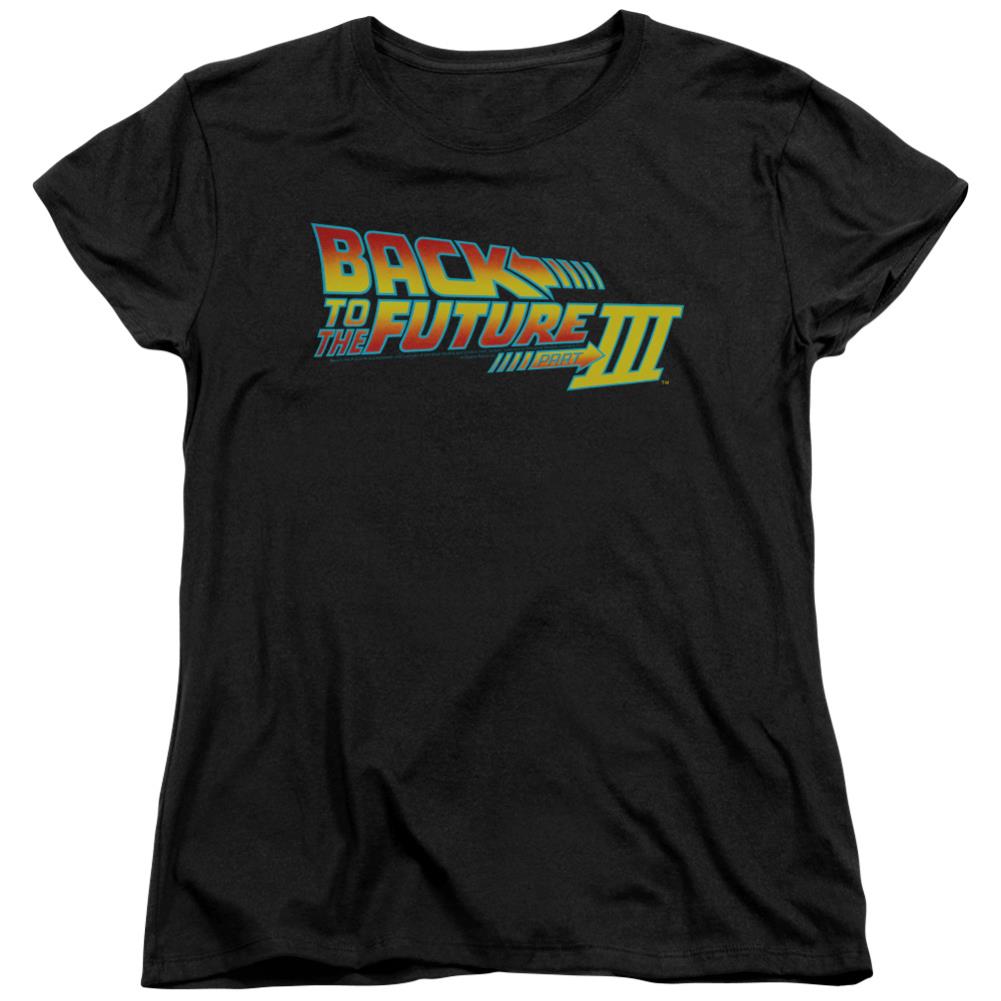 Back To The Future III Logo Women's 18/1 Cotton Short-Sleeve T-Shirt