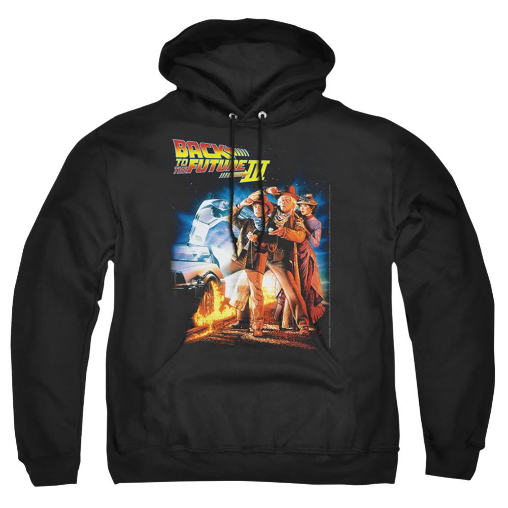 Back To The Future III Poster Men's Pull-Over 75 25 Poly Hoodie