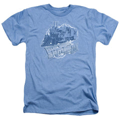 Back To The Future III Time Train Men's 30/1 Heather 60 40 Poly Short-Sleeve T-Shirt