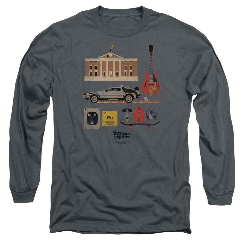 Back To The Future Items Men's 18/1 Cotton Long-Sleeve T-Shirt
