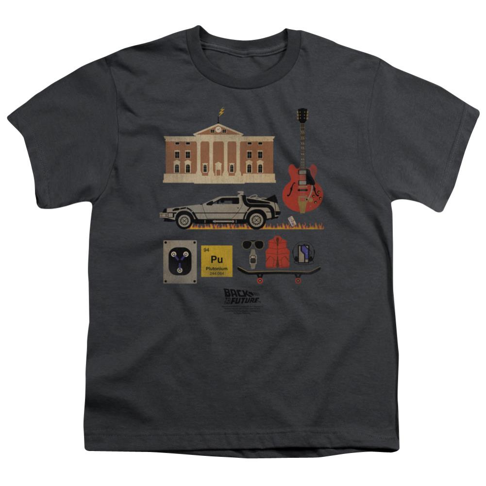 Back To The Future Items Youth 18/1 100% Cotton Short-Sleeve T-Shirt