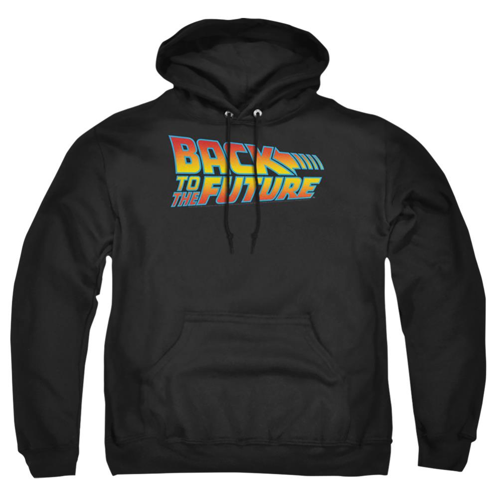 Back To The Future Logo Men's Pull-Over 75 25 Poly Hoodie