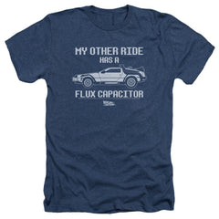 Back To The Future Other Ride Men's 30/1 Heather 60 40 Poly Short-Sleeve T-Shirt
