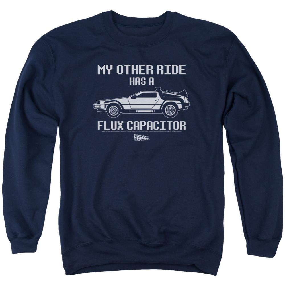 Back To The Future Other Ride Men's Crewneck 50 50 Poly Long-Sleeve T-Shirt