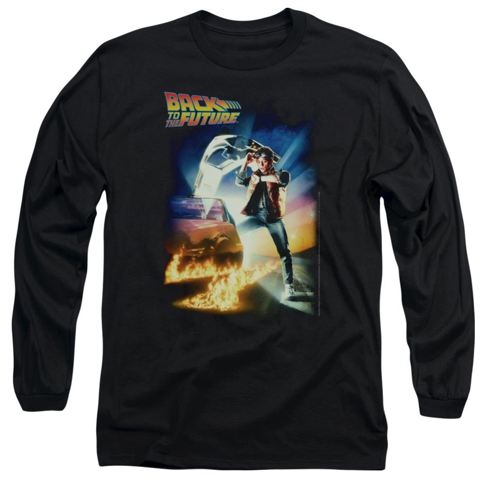 Back To The Future Poster Men's 18/1 Cotton Long-Sleeve T-Shirt