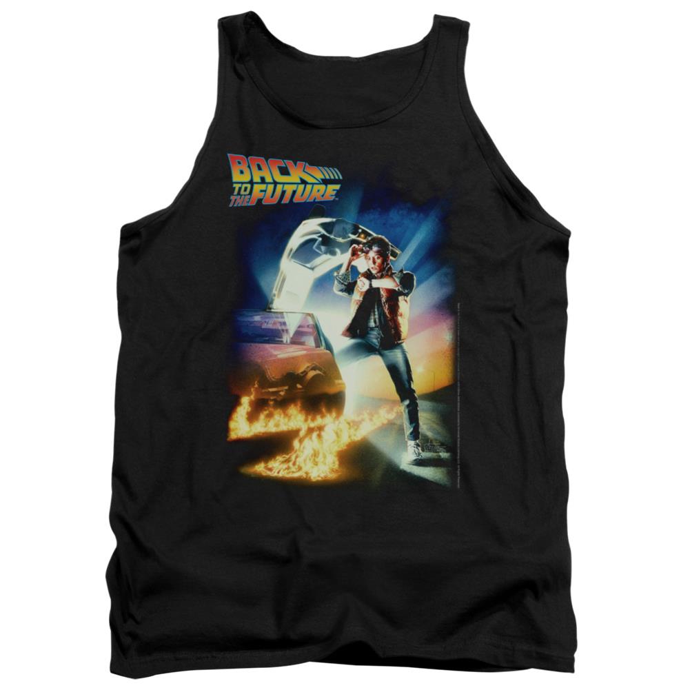 Back To The Future Poster Men's 18/1 Cotton Tank Top