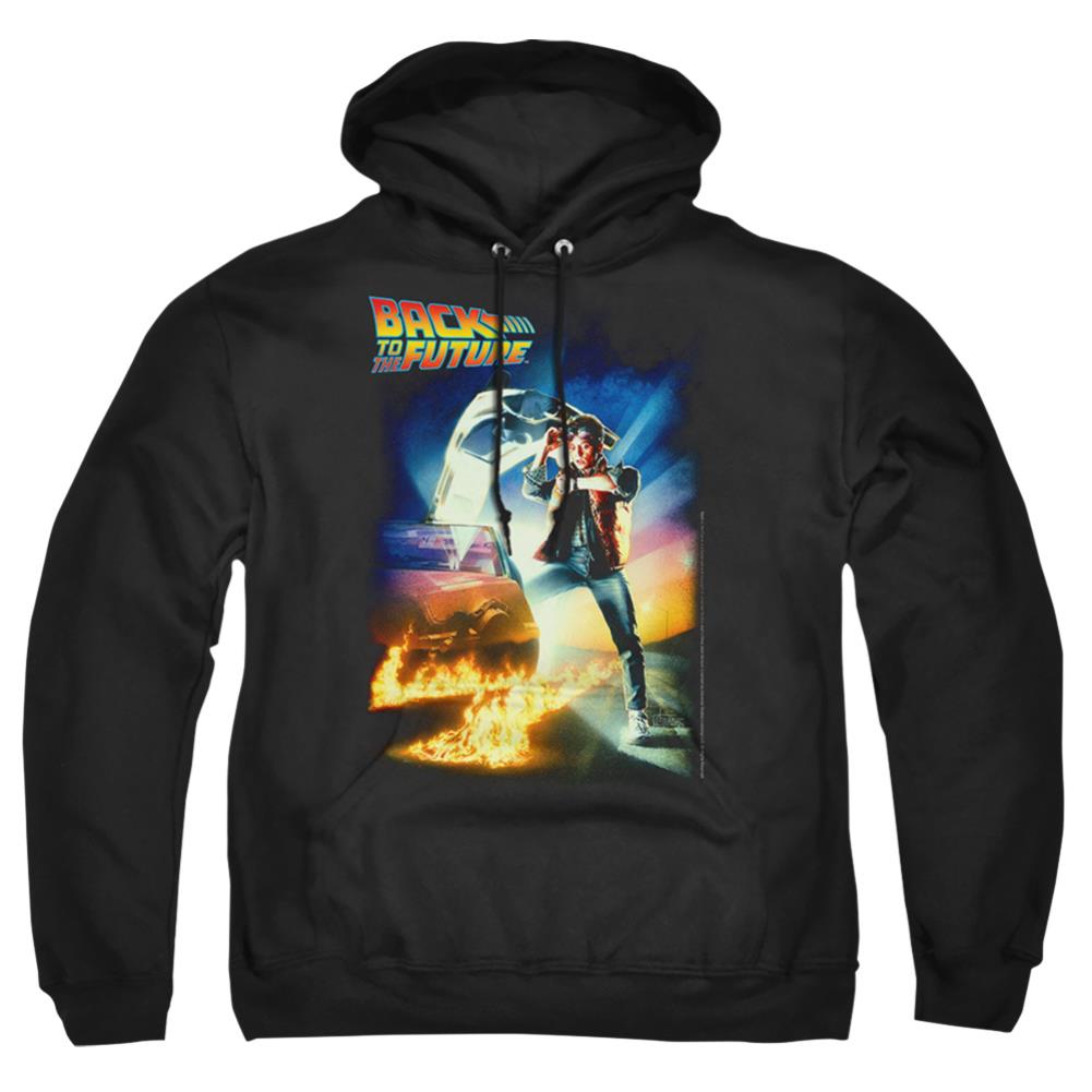 Back To The Future Poster Men's Pull-Over 75 25 Poly Hoodie