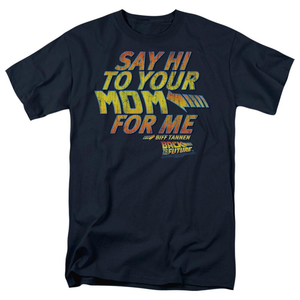Back To The Future Say Hi Men's 18/1 Cotton Short-Sleeve T-Shirt
