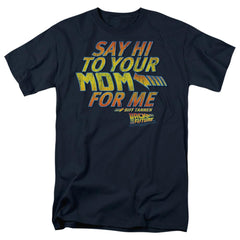 Back To The Future Say Hi Men's 18/1 Cotton Short-Sleeve T-Shirt