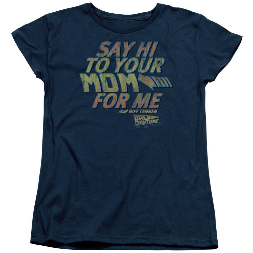 Back To The Future Say Hi Women's 18/1 Cotton Short-Sleeve T-Shirt
