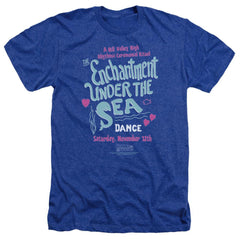 Back To The Future Under The Sea Men's 30/1 Heather 60 40 Poly Short-Sleeve T-Shirt