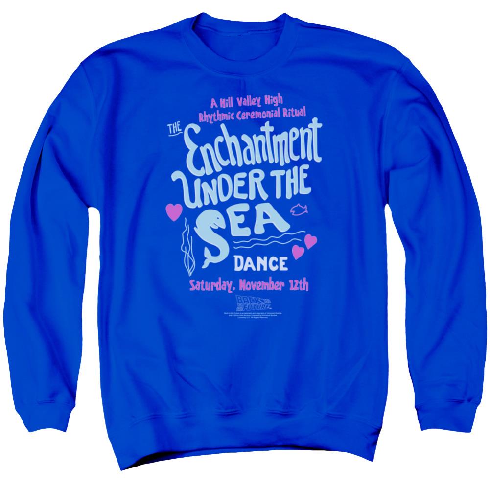 Back To The Future Under The Sea Men's Crewneck 50 50 Poly Long-Sleeve T-Shirt