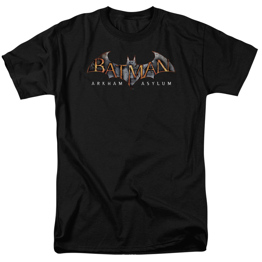 Batman Arkham Asylum Arkham Asylum Logo Men's 18/1 Cotton Short-Sleeve T-Shirt