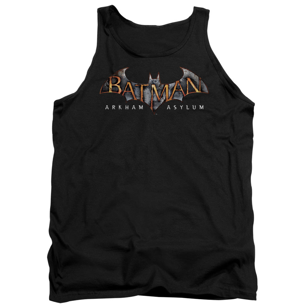 Batman Arkham Asylum Arkham Asylum Logo Men's 18/1 Cotton Tank Top