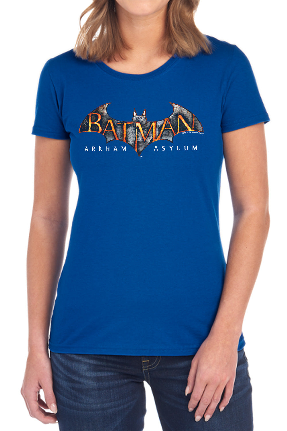 Batman Arkham Asylum Arkham Asylum Logo Women's 18/1 Cotton Short-Sleeve T-Shirt