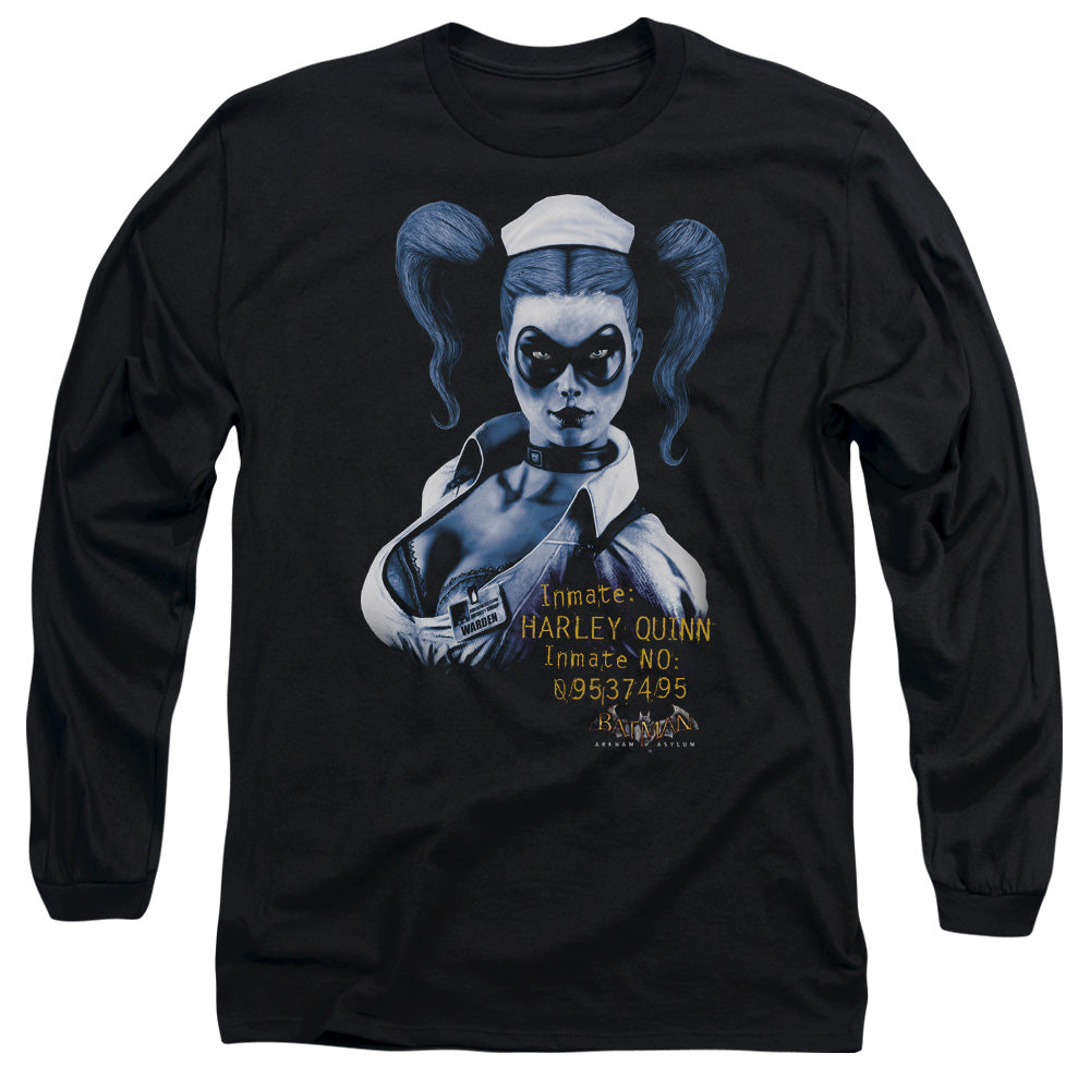 Batman Arkham Asylum Arkham Harley Quinn Men's 18/1 Cotton Long-Sleeve T-Shirt