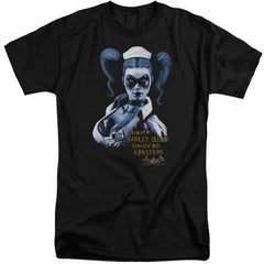 Batman Arkham Asylum Arkham Harley Quinn Men's 18/1 Tall Cotton Short-Sleeve T-Shirt