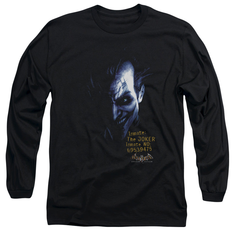 Batman Arkham Asylum Arkham Joker Men's 18/1 Cotton Long-Sleeve T-Shirt